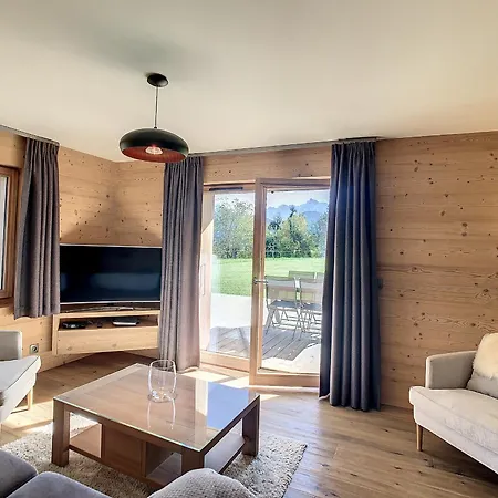 Apartment 4p Avec Terrasse Et Vue Mont Blanc - Fr-1-560-24